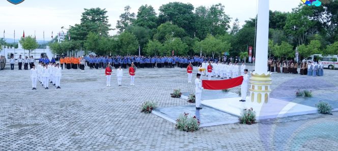 
					UPACARA PENURUNAN BENDERA MERAH PUTIH TUTUP RANGKAIAN HUT KE-80 RI DI OKU SELATAN