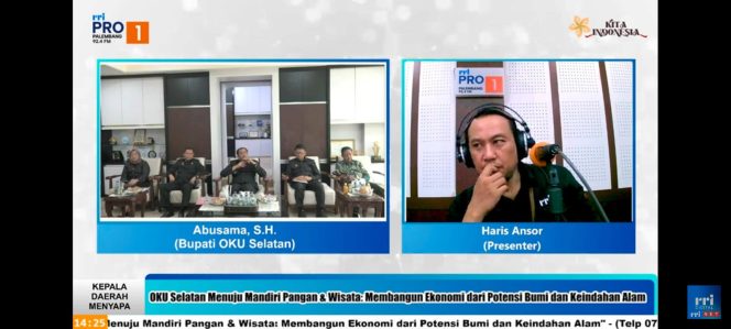 
					Bupati Abusama Serap Aspirasi Warga OKU Selatan di Program “Kepala Daerah Menyapa” RRI